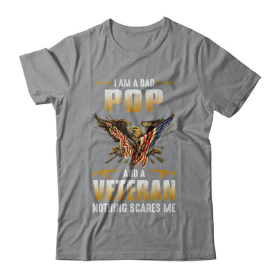 I'm A Dad Pop And A Veteran Father's Day-T-Shirt & Hoodie-Classic T-Shirt-Sport Grey