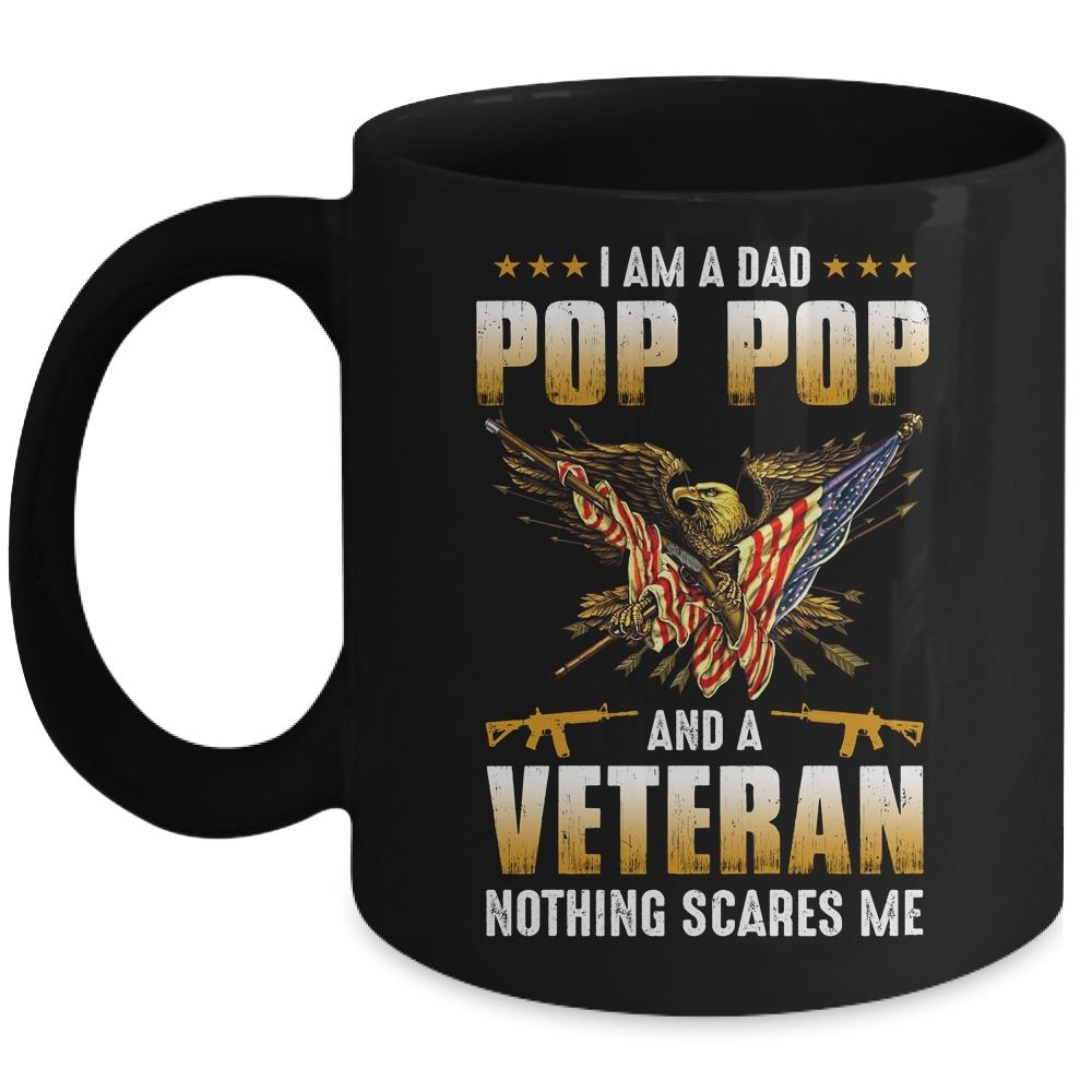 I'm A Dad Pop Pop And A Veteran Father's Day Mug-Coffee Mug-Mug-Black