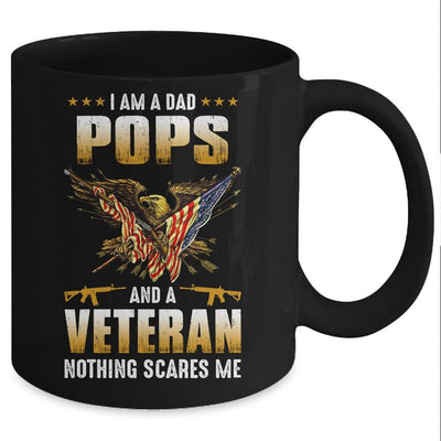 I'm A Dad Pops And A Veteran Father's Day Mug-Coffee Mug-Mug-Black