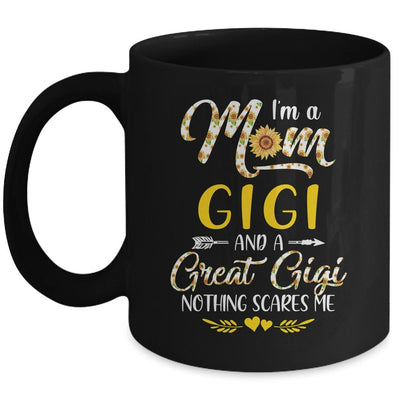 I'm A Mom Gigi Great Nothing Scares Me Mothers Day Mug-Coffee Mug-Mug-Black