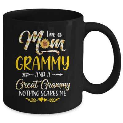 I'm A Mom Grammy Great Nothing Scares Me Mothers Day Mug-Coffee Mug-