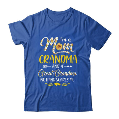 I'm A Mom Grandma Great Nothing Scares Me Mothers Day-T-Shirt & Tank Top-Classic T-Shirt-Royal