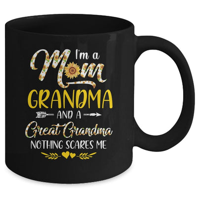 I'm A Mom Grandma Great Nothing Scares Me Mothers Day Mug-Coffee Mug-