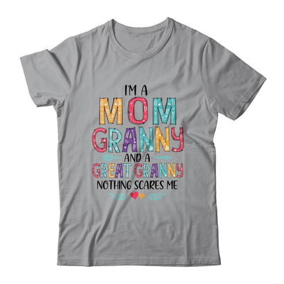 I'm A Mom Granny And A Great Grandma Nothing Scares Me-T-Shirt & Hoodie-Classic T-Shirt-Sport Grey