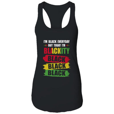 I'm Blackity Black African American Black Power Juneteenth-T-Shirt & Tank Top-Women's Ideal Racerback Tank-Black