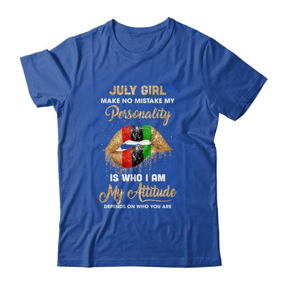 I'm July Girl Sexy Lip Black Women Leo Birthday Gift-T-Shirt & Tank Top-Classic T-Shirt-Royal
