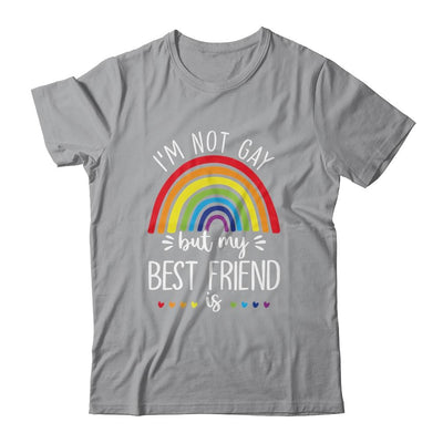 I'm Not Gay But My Best Friend Is LGBT Pride Gay Friendship-T-Shirt & Hoodie-Classic T-Shirt-Sport Grey