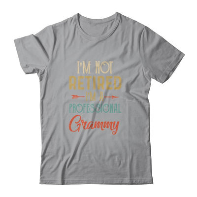 I'm Not Retired A Professional Grammy Mothers Day Vintage-T-Shirt & Hoodie-Classic T-Shirt-Sport Grey