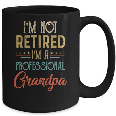 I'm Not Retired A Professional Grandpa Father Day Vintage Mug-Coffee Mug-