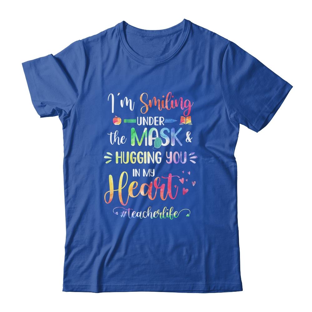 I'm Smiling Under The Mask And Hugging You In My Heart-T-Shirt & Hoodie-Classic T-Shirt-Royal