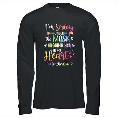 I'm Smiling Under The Mask And Hugging You In My Heart-T-Shirt & Hoodie-Long Sleeve T-Shirt-Black