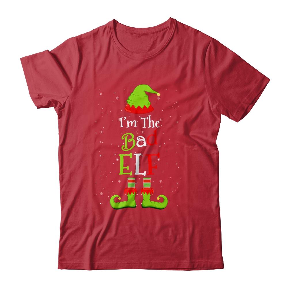 I'm The Bad Elf Family Matching Funny Christmas Group Gift-T-Shirt & Sweatshirt-Classic T-Shirt-Red