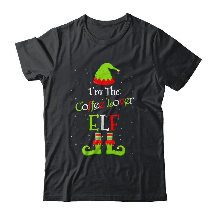 I'm The Coffee Lover Elf Family Matching Funny Christmas Group Gift-T-Shirt & Sweatshirt-Classic T-Shirt-Black