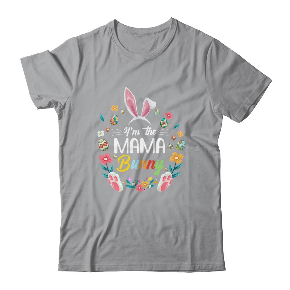 I'm The Mama Bunny Matching Family Easter Party-T-Shirt & Hoodie-Classic T-Shirt-Sport Grey