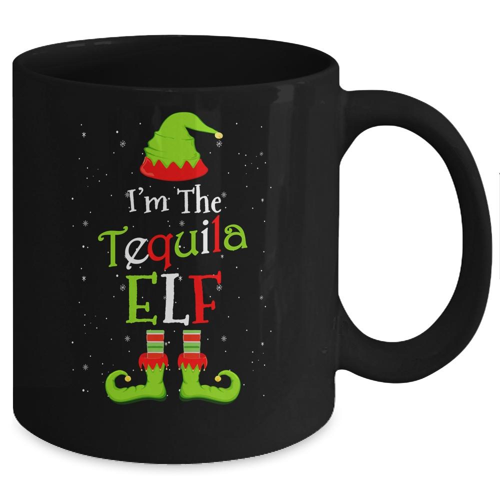 I'm The Tequila Elf Family Matching Funny Christmas Group Gift Mug-Coffee Mug-Mug-Black