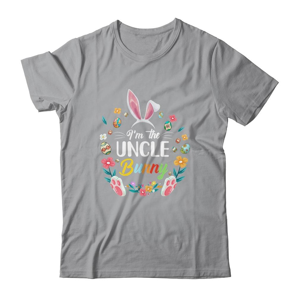 I'm The Uncle Bunny Matching Family Easter Party-T-Shirt & Hoodie-Classic T-Shirt-Sport Grey