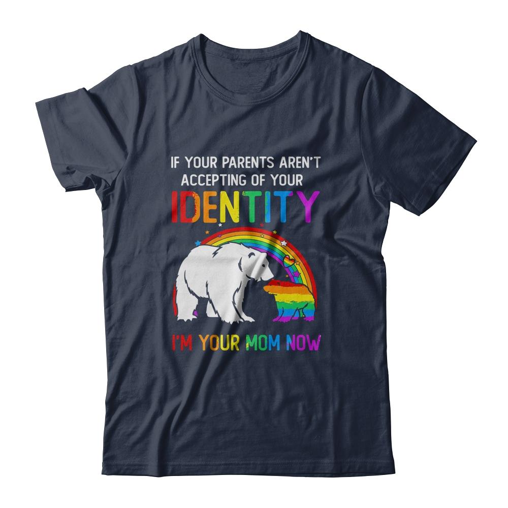I'm Your Mom Now LGBT Support Pride Mom Hug-T-Shirt & Hoodie-Classic T-Shirt-Navy