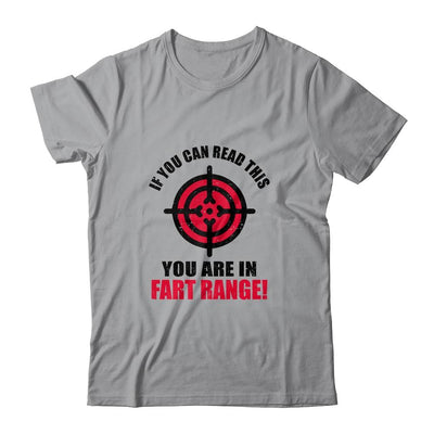 If You Can Read This You're In Fart Range Funny Halloween-T-Shirt & Hoodie-Classic T-Shirt-Sport Grey
