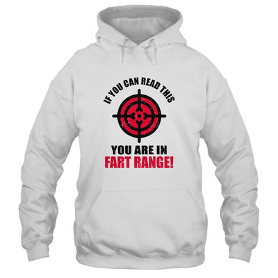 If You Can Read This You're In Fart Range Funny Halloween-T-Shirt & Hoodie-Pullover Hoodie-White