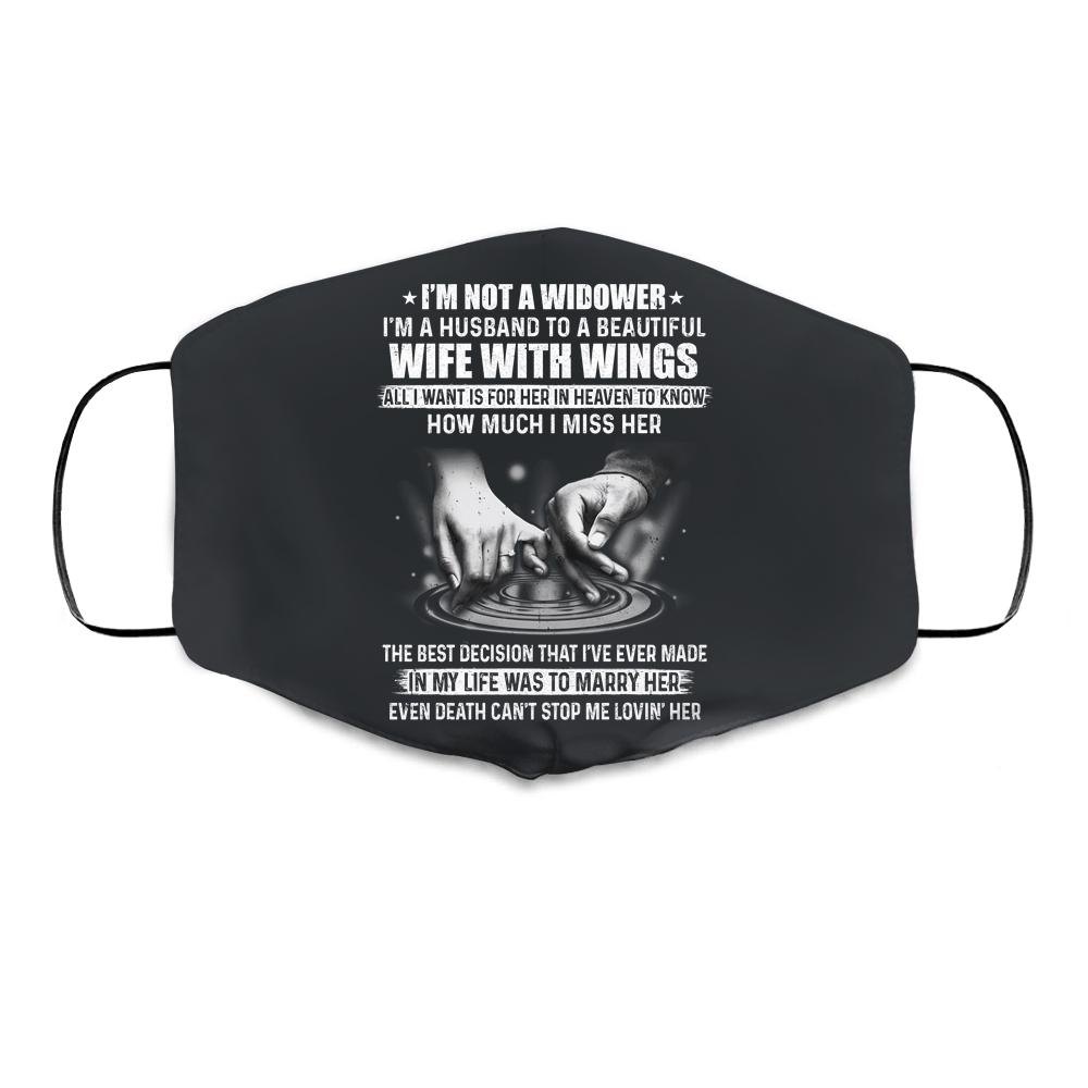 Im A Husband To A Beautiful Wife With Wings Cloth Face Mask