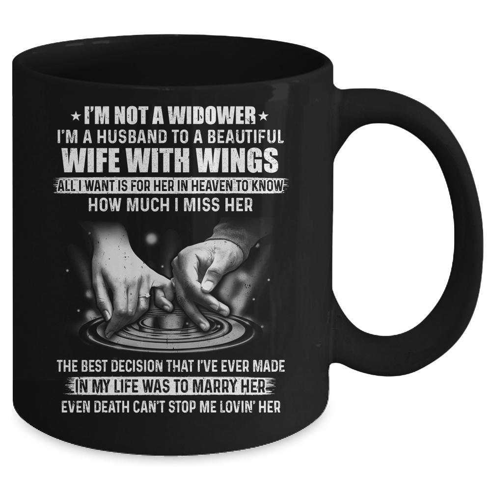 Im A Husband To A Beautiful Wife With Wings Mug-Coffee Mug-