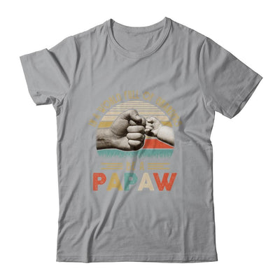 In A World Full Of Grandpas Be A Papaw Vintage Fathers Day-T-Shirt & Hoodie-Classic T-Shirt-Sport Grey