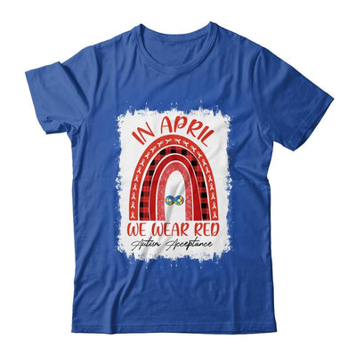 In April Wear Red Instead Autism-Acceptance-T-Shirt & Hoodie-Classic T-Shirt-Royal