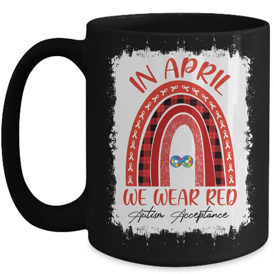 In April Wear Red Instead Autism-Acceptance Mug-Coffee Mug-Mug-Black