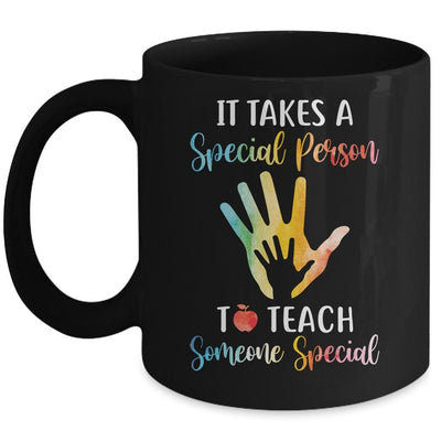 It Takes A Special Person To Teach Someone Special Teacher Mug-Coffee Mug-Mug-Black