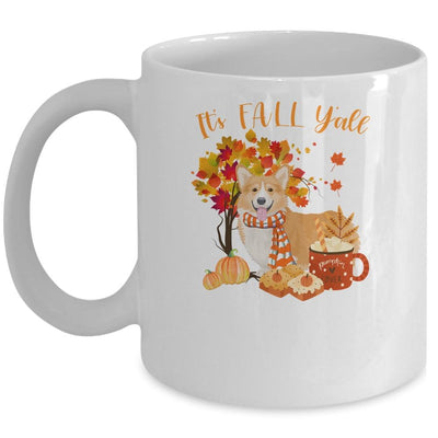 Its Fall Yall Corgi Dog Halloween Autumn Mug-Coffee Mug-Mug-White