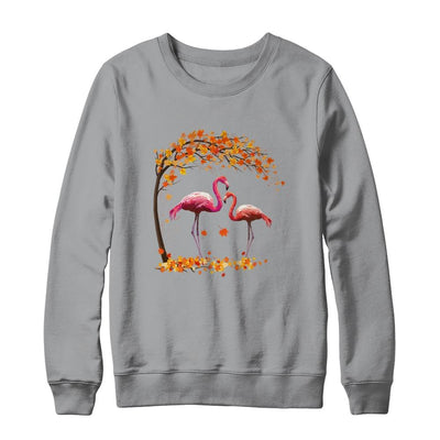Its Fall Yall Flamingo Thanksgiving Halloween Gift-T-Shirt & Sweatshirt-Crewneck Sweatshirt-Sport Grey