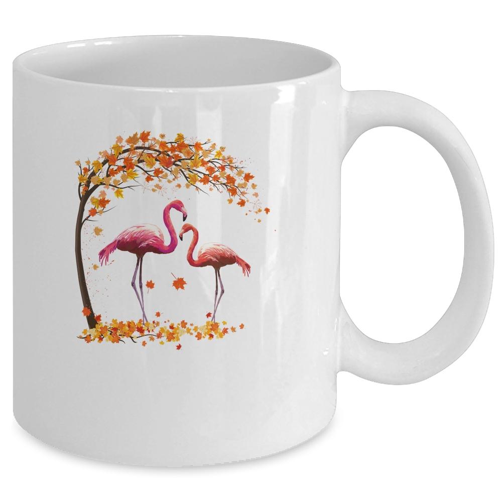 Its Fall Yall Flamingo Thanksgiving Halloween Gift Mug-Coffee Mug-Mug-White