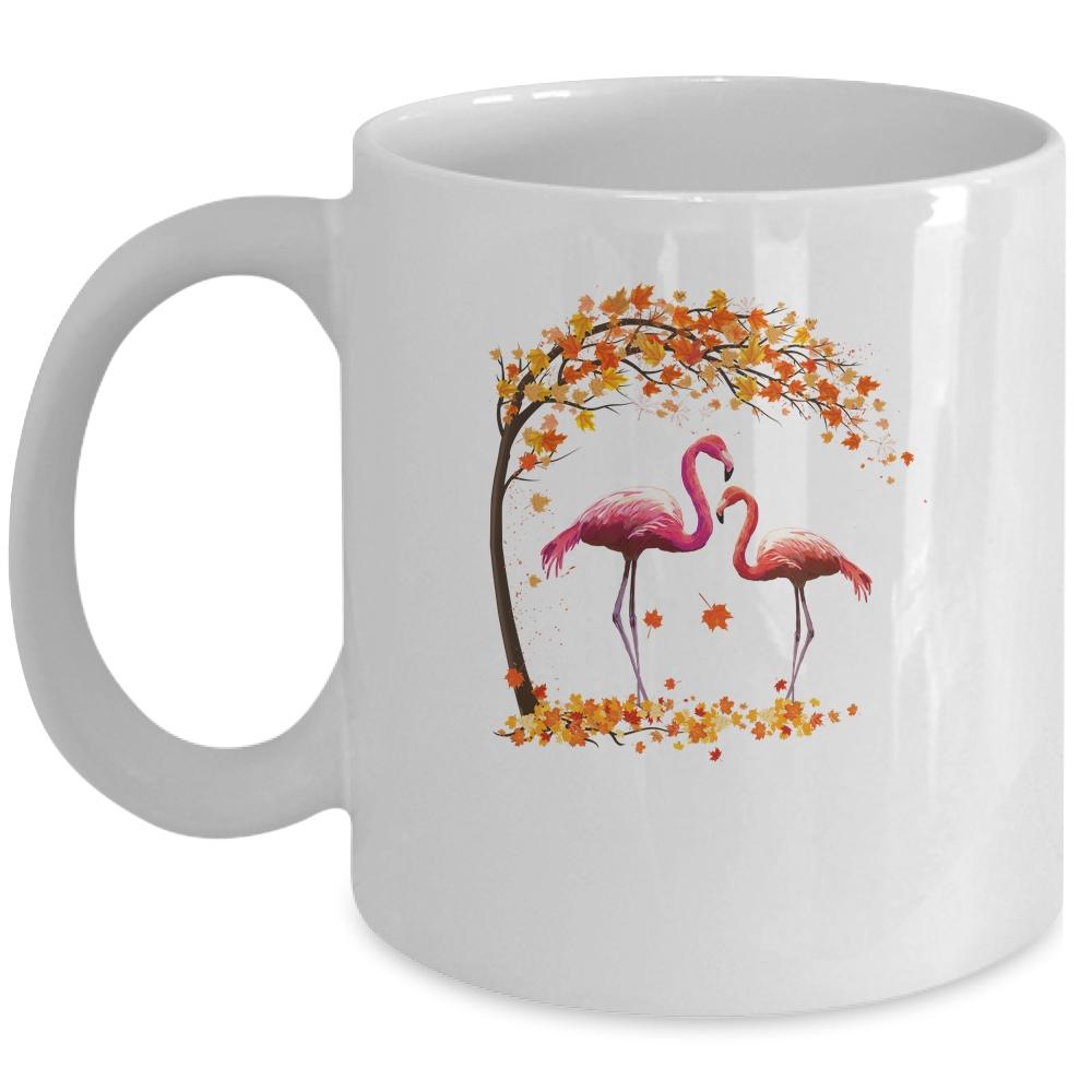 Its Fall Yall Flamingo Thanksgiving Halloween Gift Mug-Coffee Mug-Mug-White