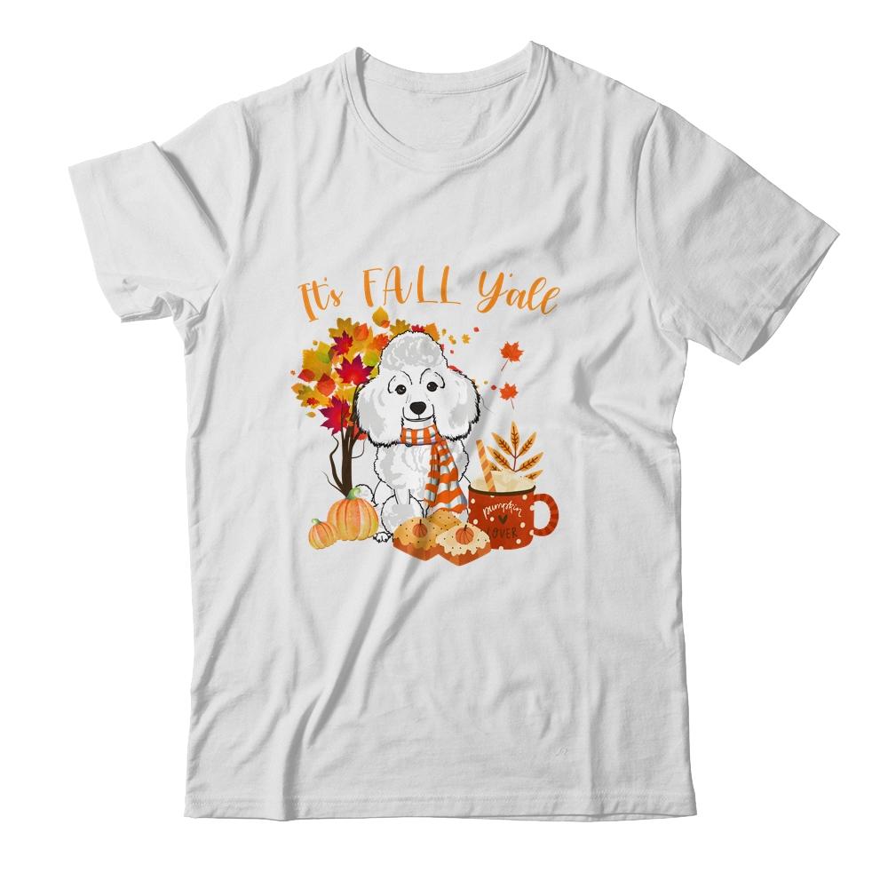 Its Fall Yall Poodle Dog Halloween Autumn