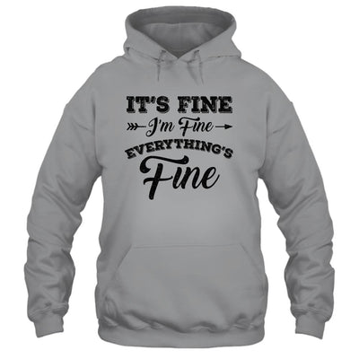 Its Fine Im Fine Everythings Fine-T-Shirt & Tank Top-Pullover Hoodie-Sport Grey