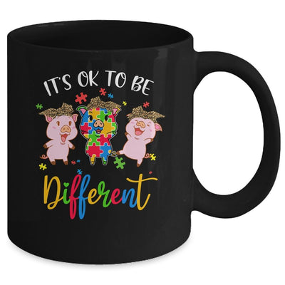 Its Ok To Be Different Pigs Autism Awareness Month Mug-Coffee Mug-