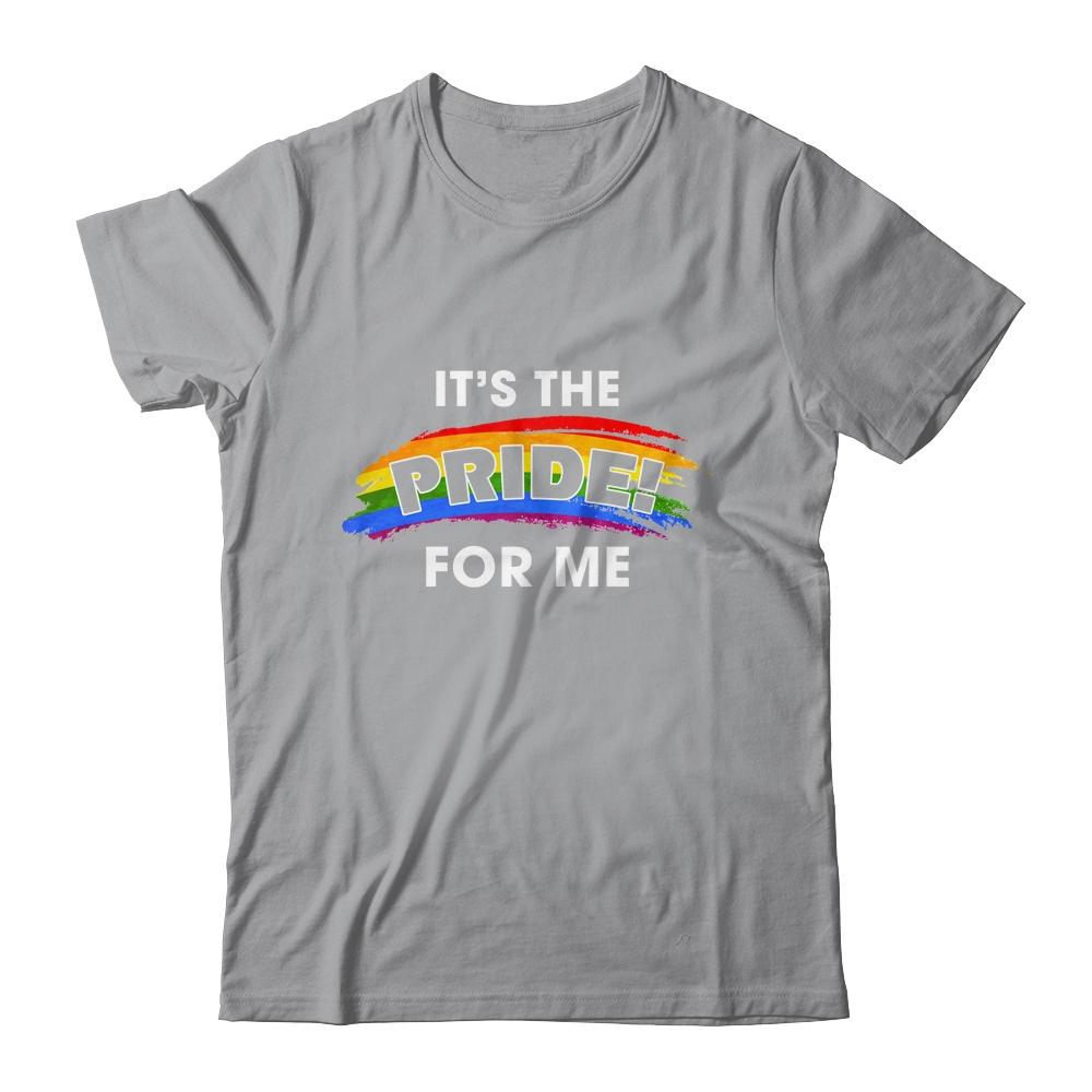 Its The Pride for Me Gay Pride Rainbow LGBT-T-Shirt & Tank Top-Classic T-Shirt-Sport Grey