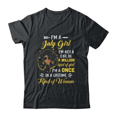 July Birthday Gifts I'm A Queen Black Women Girl-T-Shirt & Tank Top-Classic T-Shirt-Black