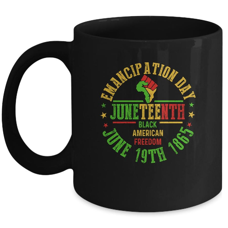 Juneteenth African American Freedom Black History June 19 Mug-Coffee Mug-Mug-Black