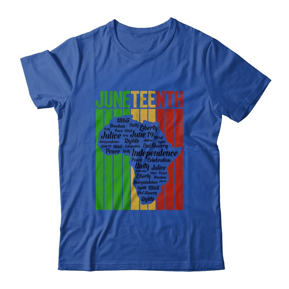 Juneteenth African Independence Day Slave Freedom Black-T-Shirt & Tank Top-Classic T-Shirt-Royal