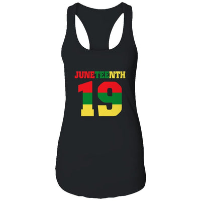 Juneteenth Ancestors Black Pride African American June 19-T-Shirt & Tank Top-Women's Ideal Racerback Tank-Black