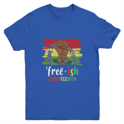 Juneteenth Free-Ish Since 1865 Black Pride Juneteenth Youth-Youth Shirt-Youth T-Shirt-Royal