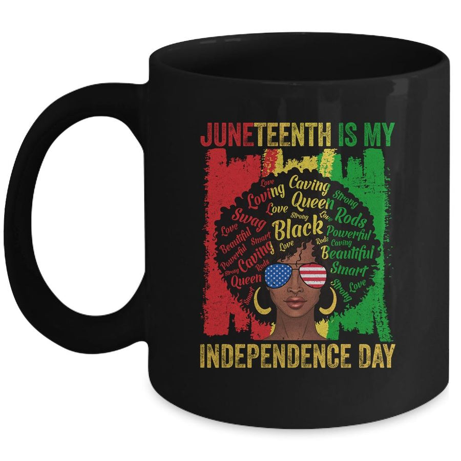 Juneteenth Is My Independence Day Black History 4th Of July Mug-Coffee Mug-Mug-Black