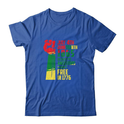 Juneteenth My Ancestors Free Black African Flag Men Women-T-Shirt & Tank Top-Classic T-Shirt-Royal