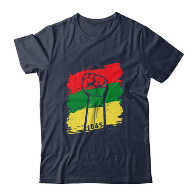 Juneteenth My Ancestors Free Black African Flag Pride-T-Shirt & Tank Top-Classic T-Shirt-Navy