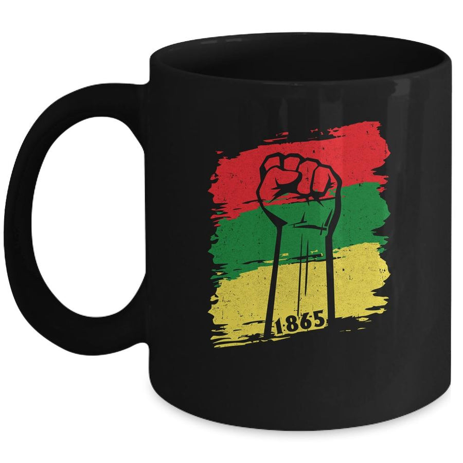 Juneteenth My Ancestors Free Black African Flag Pride Mug-Coffee Mug-Mug-Black