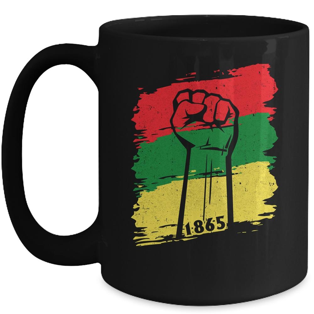 Juneteenth My Ancestors Free Black African Flag Pride Mug-Coffee Mug-Mug-Black