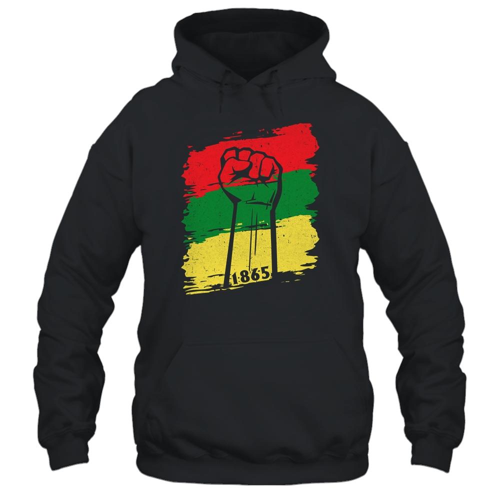 Juneteenth My Ancestors Free Black African Flag Pride-T-Shirt & Tank Top-Pullover Hoodie-Black