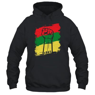 Juneteenth My Ancestors Free Black African Flag Pride-T-Shirt & Tank Top-Pullover Hoodie-Black