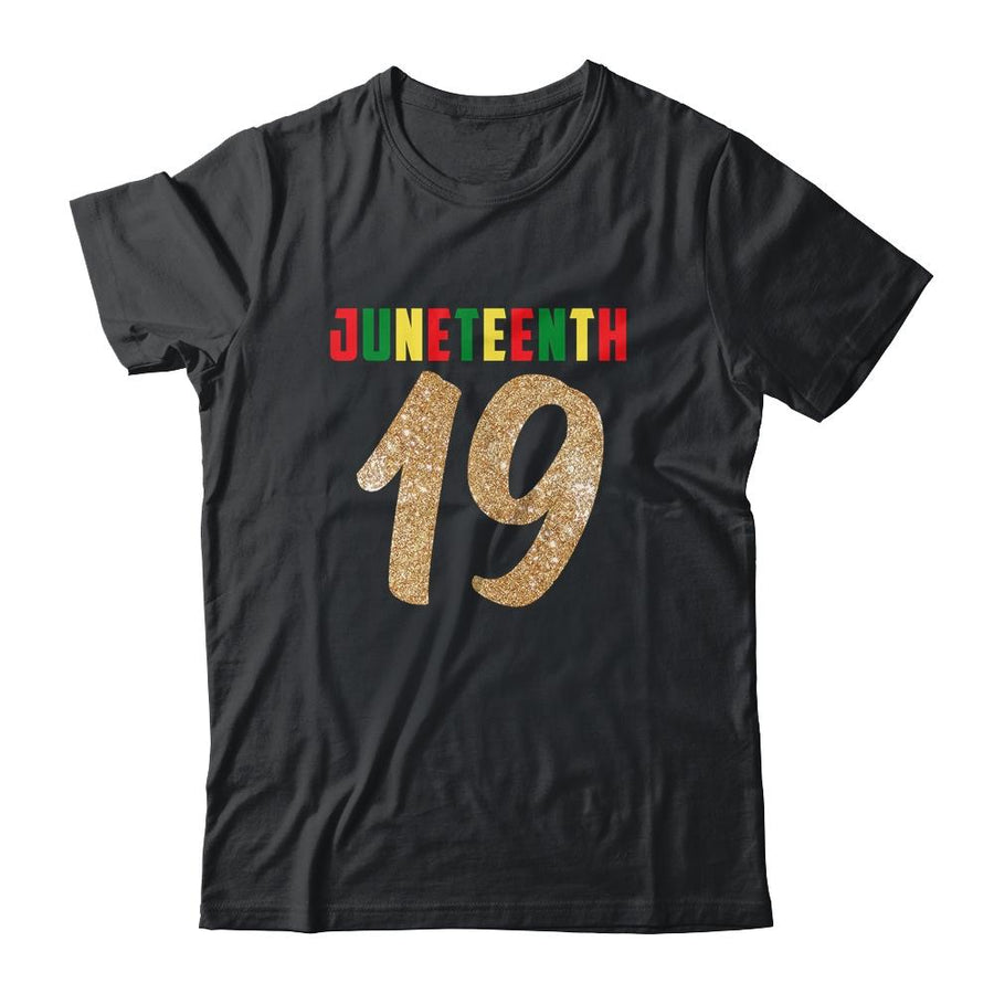 Juneteenth Pride Queen Melanin African American June 19th-T-Shirt & Tank Top-Classic T-Shirt-Black